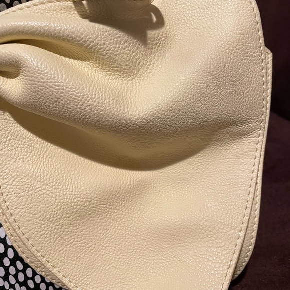 Betsey Johnson polka dot bow yellow tote purse - Picture 10 of 11